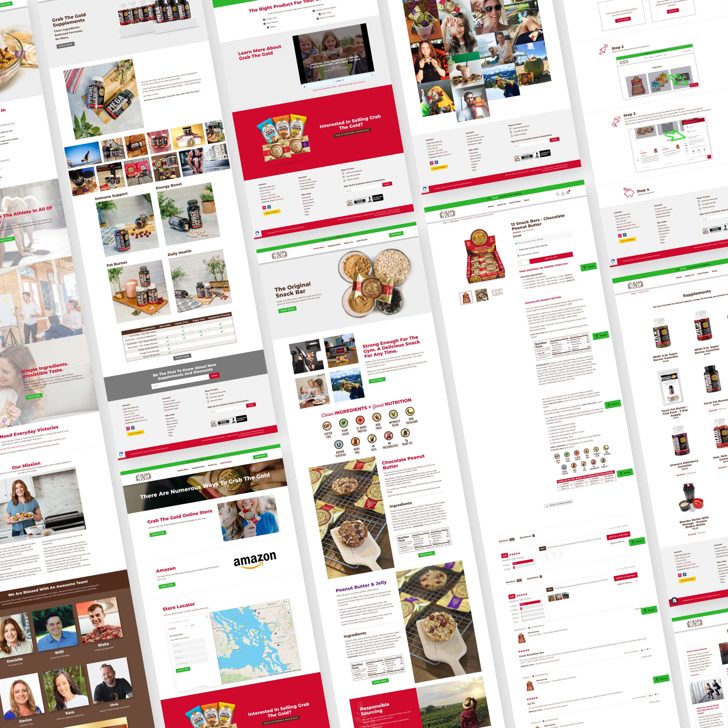 Giant Creative Commerce Website Sample Grab The Gold All Pages
