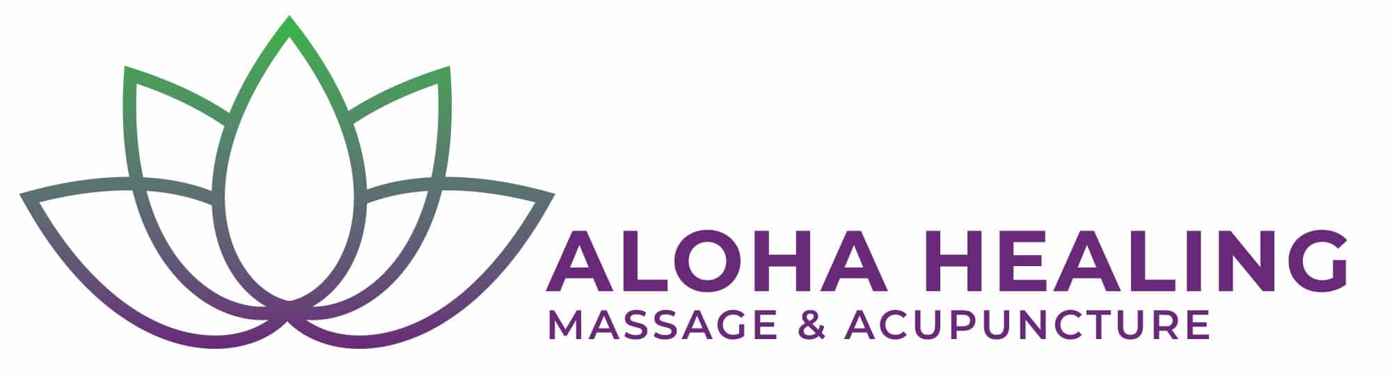 Aloha Healing Arts Logo Wide