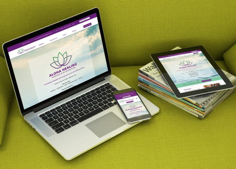 Giant Creative Commerce Website Sample Aloha Healing Massage And Accupunture Cover