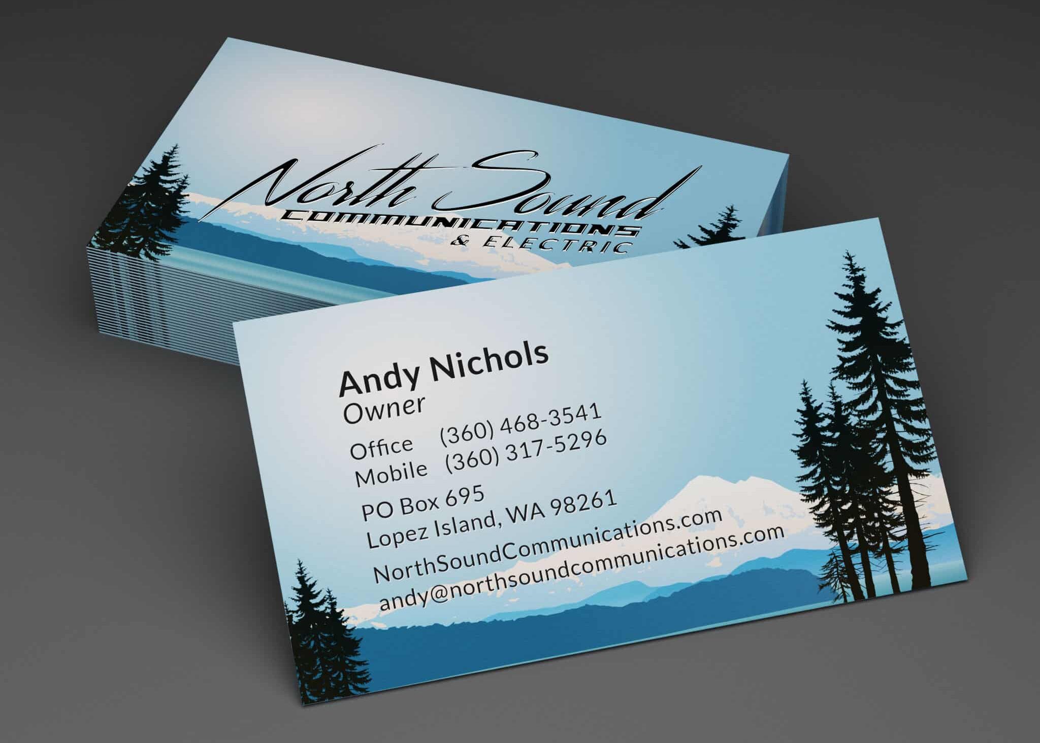 Giant Lopez Island Northsound Communications Business Card Render E1696620349215