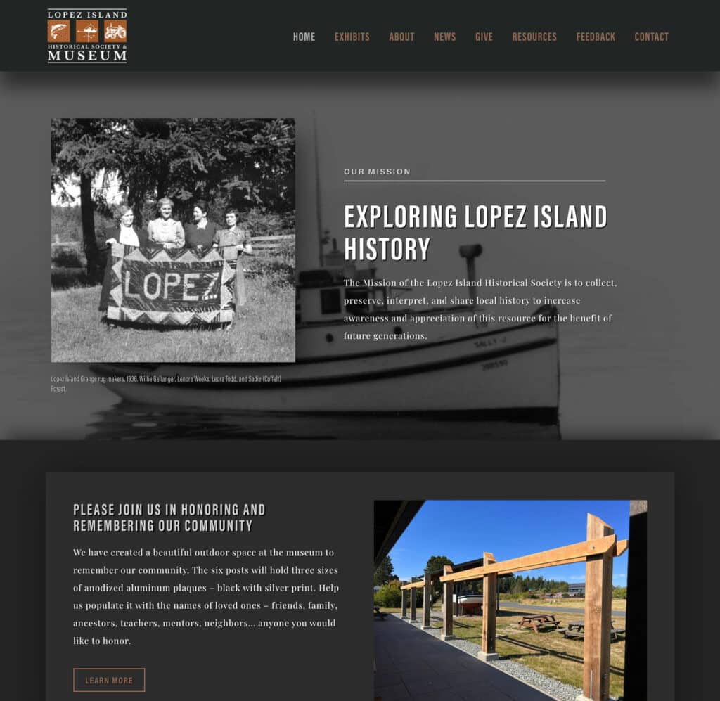 Lopez Museumwebsite Sample